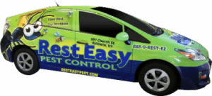 rest easy pest control's car